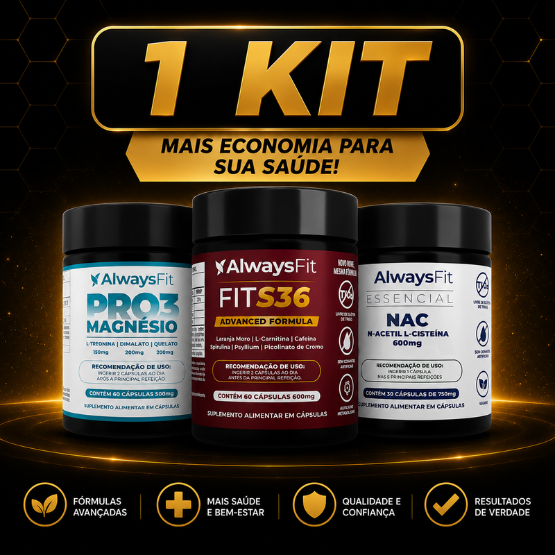 Kit Pro3Magnesio + FitS36 + Nac
