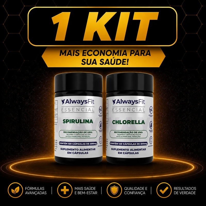 Kit Chlorella e Spirulina