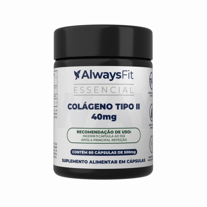 Colágeno Tipo II 40mg - 60 Cápsulas