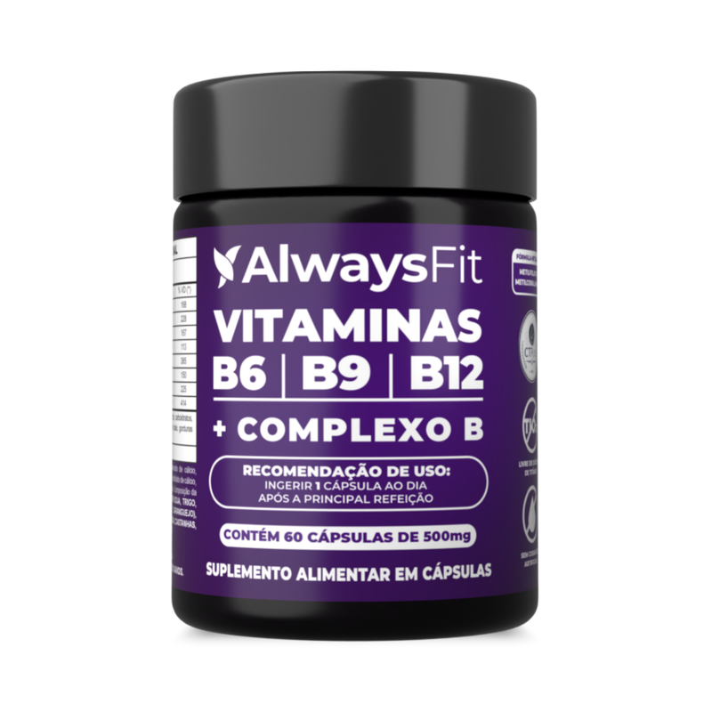Vitaminas B6 | B9 | B12 + Complexo B em cápsulas – Energia, metabolismo e equilíbrio diário