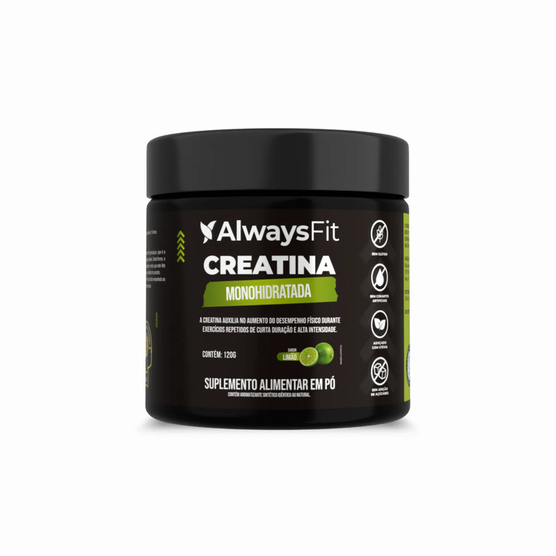 Creatina Monohidratada 100% Pura – Sabor Limão | 120g