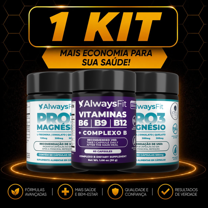 Kit Always Fit – PRO3 Magnésio + Complexo B