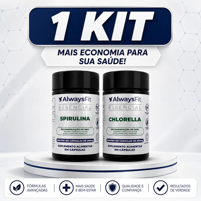 Kit Chlorella e Spirulina