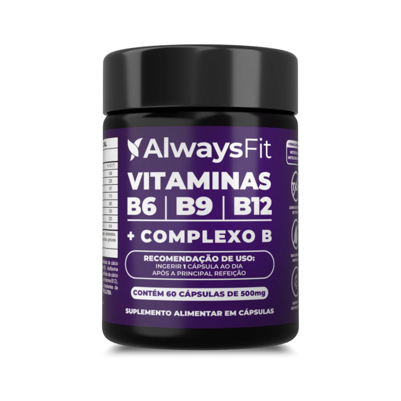 Vitaminas B6 | B9 | B12 + Complexo B em cápsulas – Energia, metabolismo e equilíbrio diário