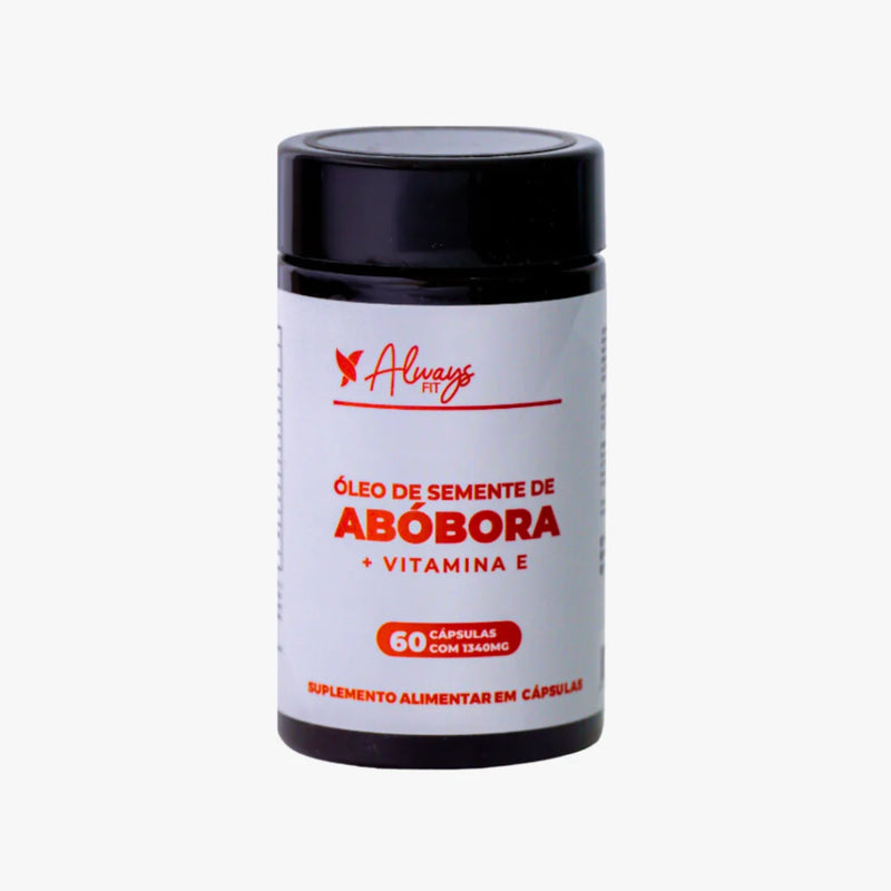 Óleo de Semente de Abóbora 1340mg em cápsulas com Vitamina E - 60 Cápsulas