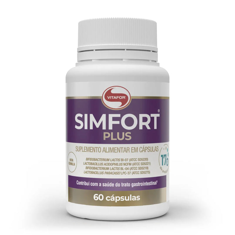Vitafor - Simfort Plus Probióticos 17 Bilhões 60 Cápsulas | Saúde Intestinal e Bem-estar