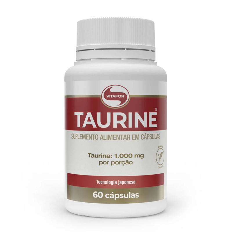 Vitafor - Taurine (Taurina) 60 Cápsulas | Energia, Recuperação e Bem-estar