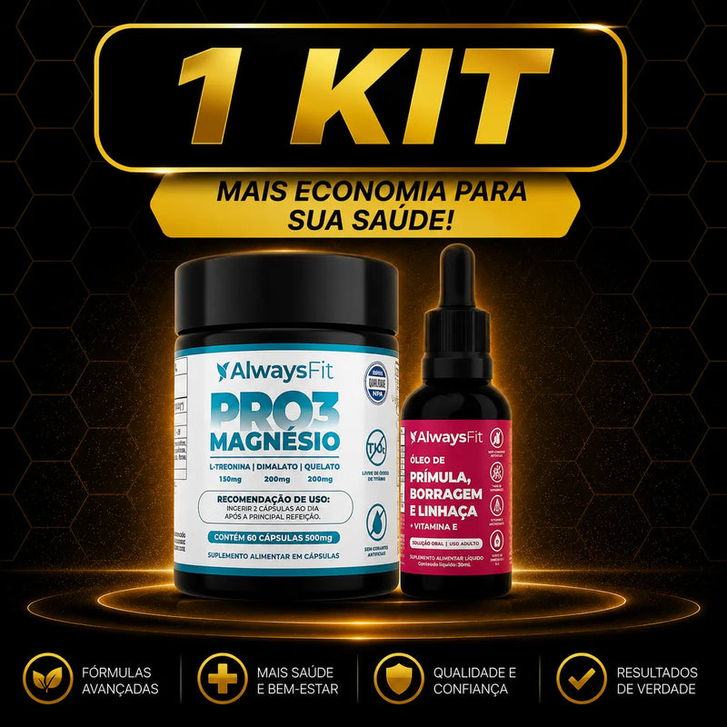 Kit Always Fit – PRO3 Magnésio + Composto Meno
