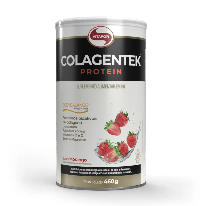 Vitafor - Colagentek Protein - Bodybalance - 460g Morango | Nutrição Avançada para Seus Músculos e Bem-estar