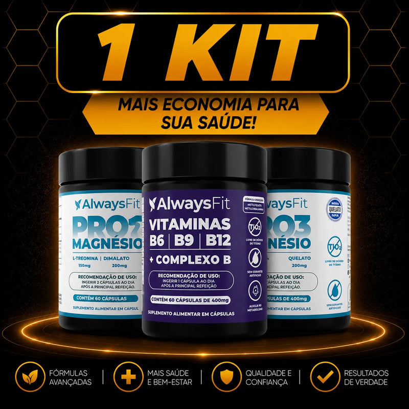 Kit Always Fit – PRO3 Magnésio + Complexo B