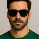 Óculos Triple Vision Pro - Bloqueador de Luz Azul com Lentes Amarela, Polarizada e Transparente Masculino