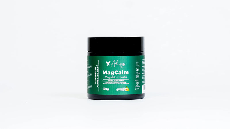 MagCalm - Magnésio, Inositol, L-Triptofano, L-Treonina, Camomila, Melissa e + Relaxamento, Sono e Equilíbrio Emocional