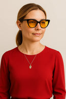 Óculos Triple Vision Pro - Bloqueador de Luz Azul com Lentes Amarela, Polarizada e Transparente Feminino