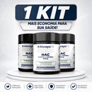 Kit 26 - 3 NAC - N-Acetil L-Cisteína - 600mg - Precursor da Glutationa