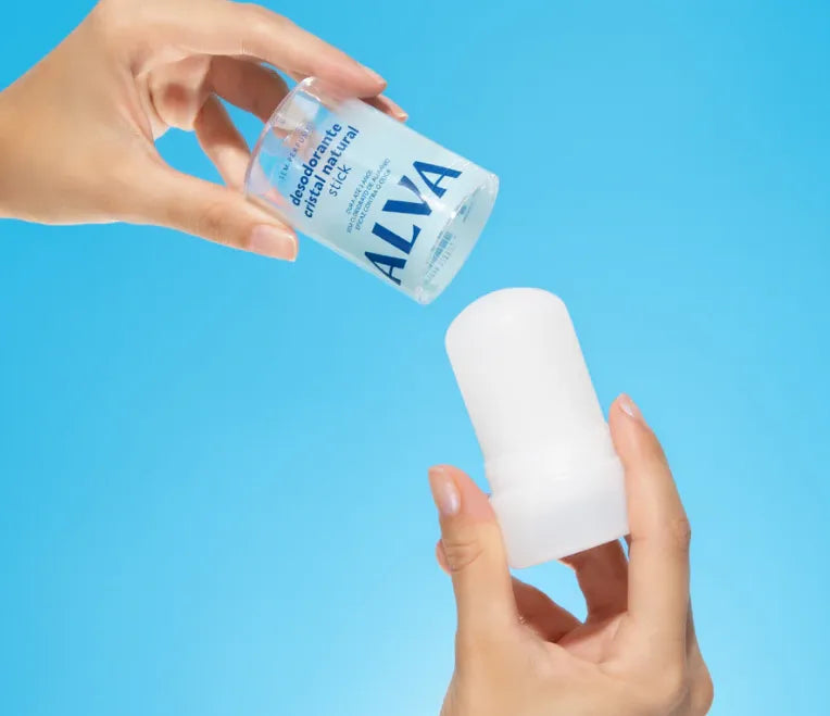 Alva - Desodorante Natural Sem Alumínio Cristal Stick Vegano 120g| Proteção Natural e Eficaz