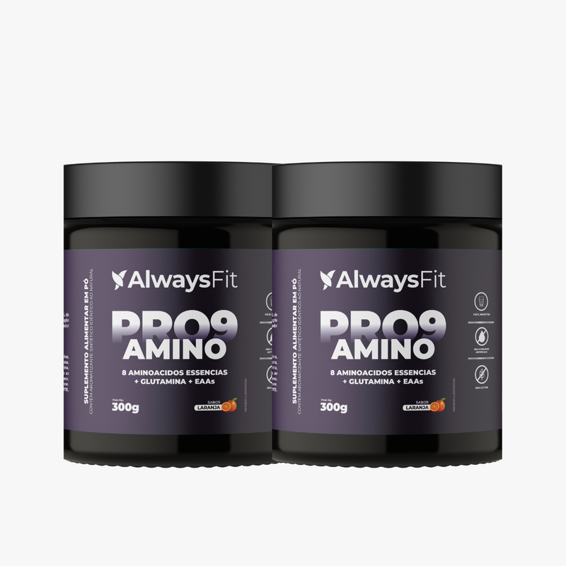 Pro9Amino – Todos Aminoácidos Essenciais + Glutamina Fórmula Completa