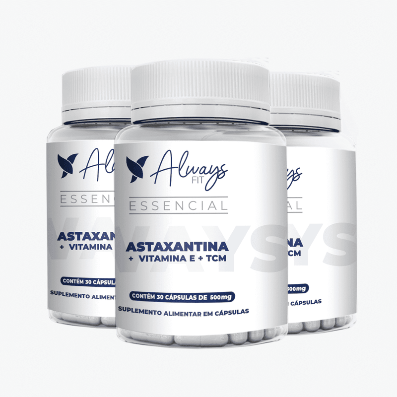 Astaxantina 4mg + Vitamina E 30mg + TCM - 30 Cápsulas