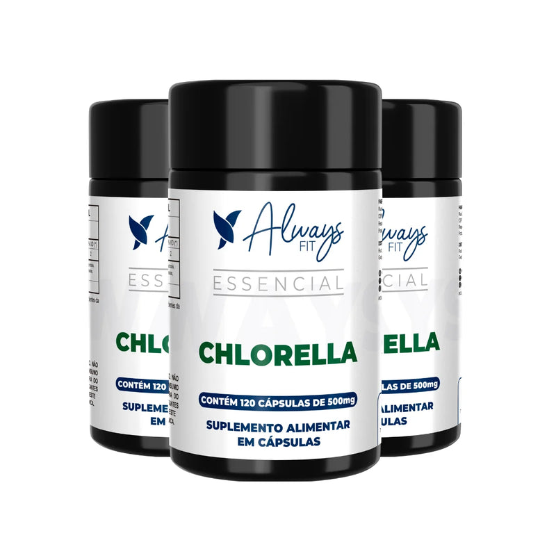 Chlorella 100% Pura - Super Alimento Verde - 120 Cápsulas