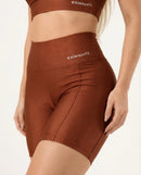Conjunto Short e Top Poliamida Premium Chocolate - Always Fit