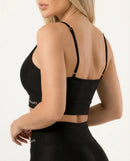 Conjunto Short e Top Poliamida Premium Preto - Always Fit