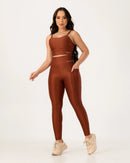 Conjunto Legging e Top Poliamida Canelado - Always Fit