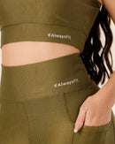 Conjunto Legging e Top Poliamida Canelado - Always Fit