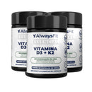 Vitamina D3+K2 (Mk-7) - 2000 UI 65 mcg - 60 Cápsulas