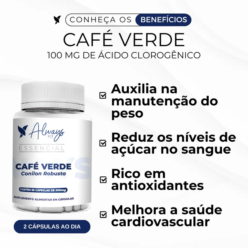 Café Verde (Conilon Robusta) - 60 Cápsulas