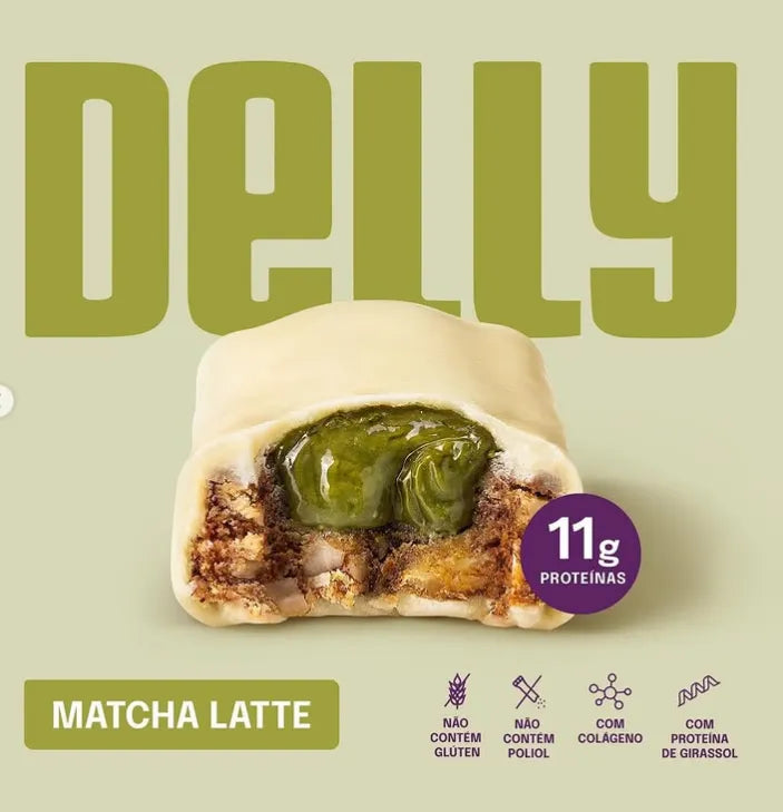 Delly Energy Bar – Matcha Latte com Cafeína Natural | Energia Sustentada e Antioxidante