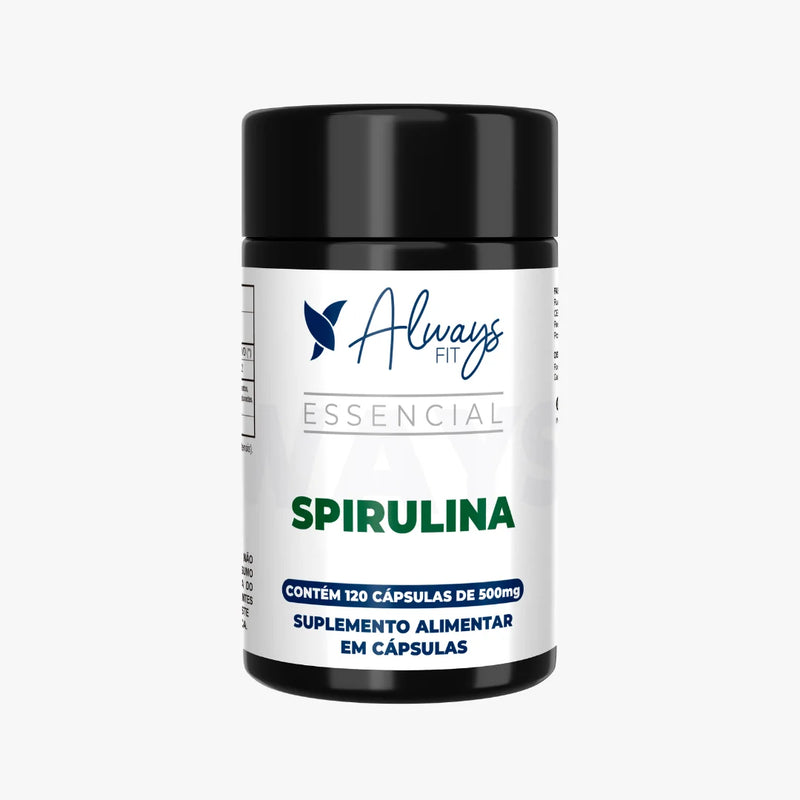 Spirulina 100% Pura - Super Alimento Verde - 120 Cápsulas