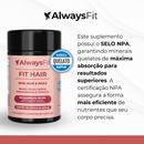 FitHair® - Biotina, Zinco, Ferro, Cobre, Cisteína e + Vitaminas - 30 Cápsulas