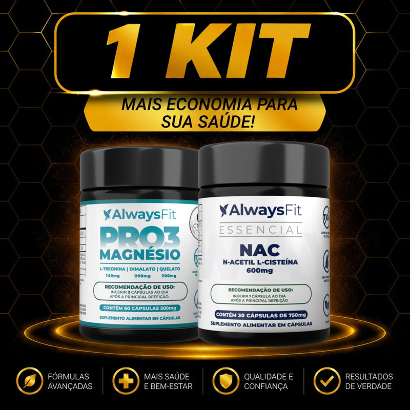Kit Always Fit – PRO3 Magnésio + NAC