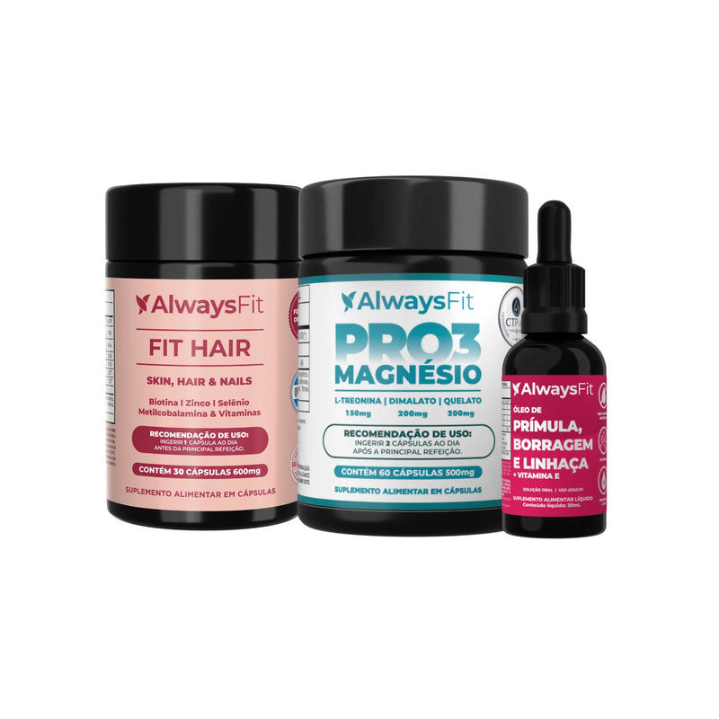 Kit Fithair + Composto Meno + Pro3