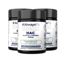 Kit 26 - 3 NAC - N-Acetil L-Cisteína - 600mg - Precursor da Glutationa