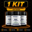 Kit 3 NAC - N-Acetil L-Cisteína - 600mg - Precursor da Glutationa