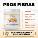 Pro5Fibras - Saúde Intestinal - Inulina, Goma Acácia, Psyllium, Beta Glucana e FOS