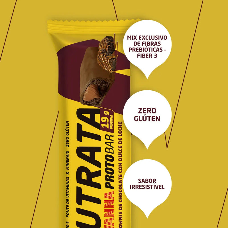 Nutrata - Protobar Sabor Brownie de Chocolate com Dulce de Leche Havanna 70g