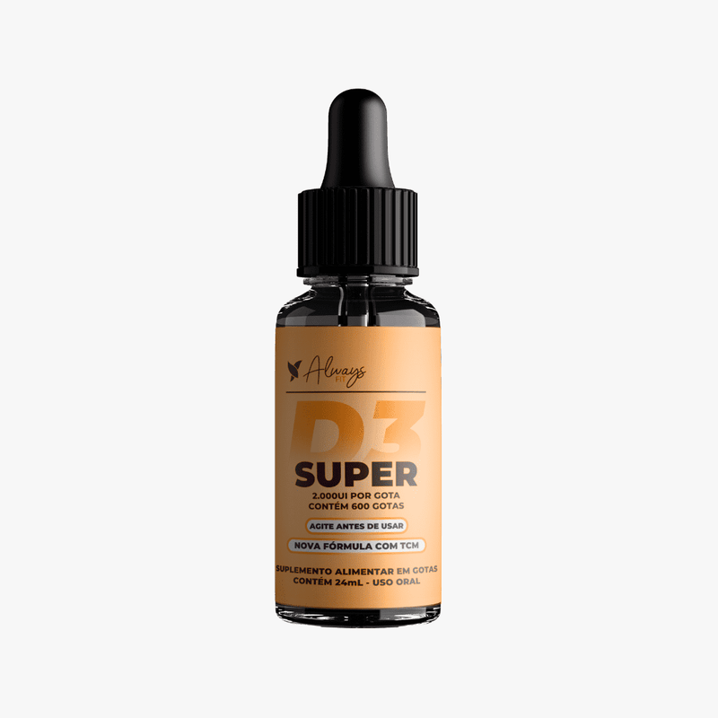 Super Vitamina D3 - 2.000ui por gota Ação Sublingual com TCM