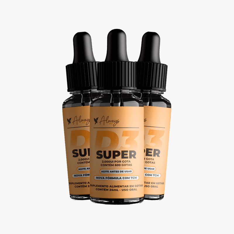 Super Vitamina D3 - 2.000ui por gota Ação Sublingual com TCM