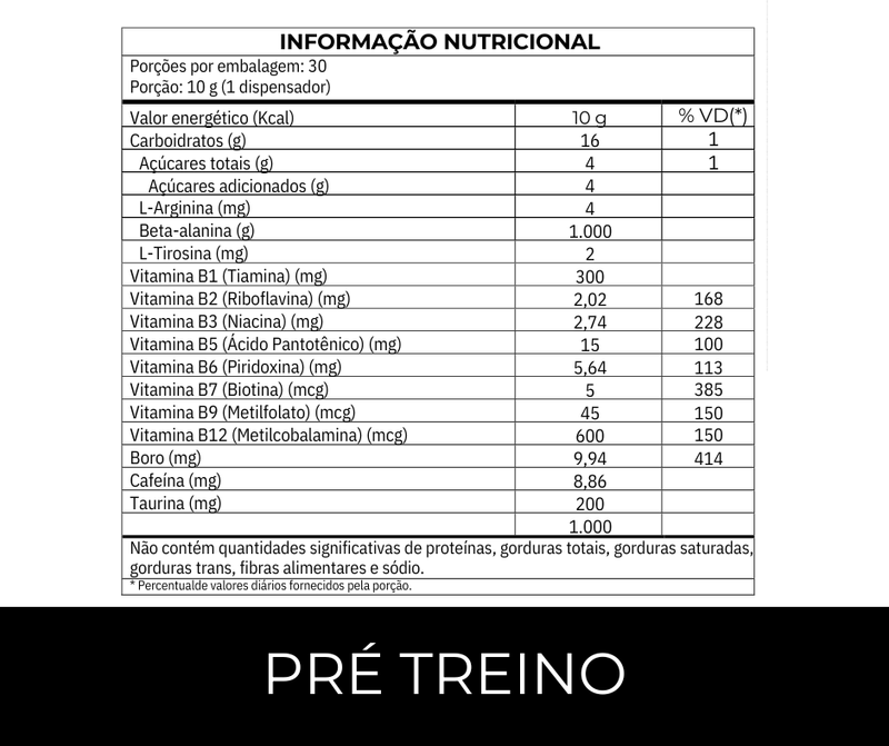 Pré-Treino Always Fit – Sabor Limão