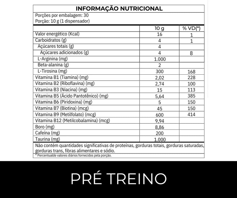 Pré-Treino Always Fit – Sabor Limão