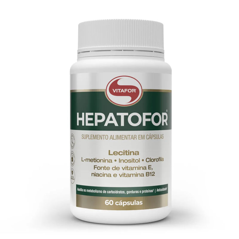 Vitafor - Hepatofor (L-Metionina, Lecitina, Inositol e Clorofila) – Suplemento para Saúde do Fígado e Bem-estar