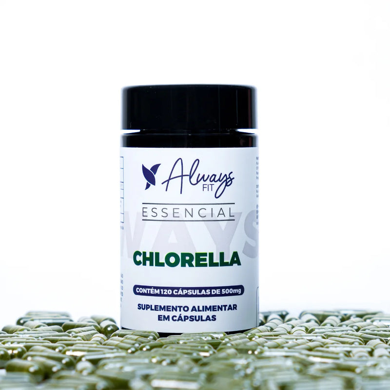 Chlorella 100% Pura - Super Alimento Verde - 120 Cápsulas