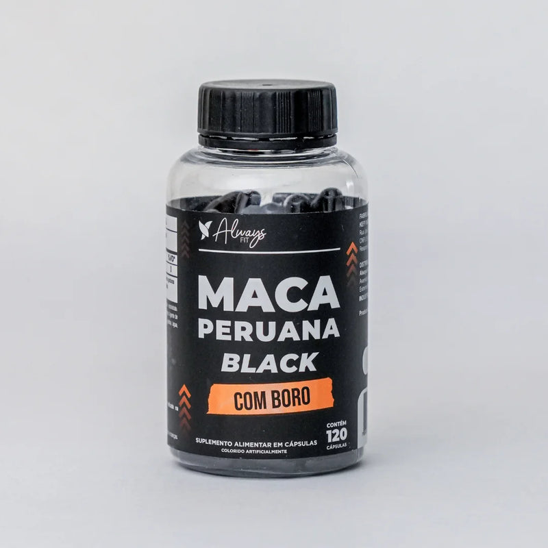 Maca Peruana Black(Negra) com Boro - Vitalidade e Disposição - 120 Cápsulas